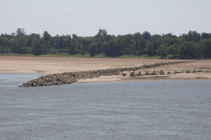 Drying Mississippi River