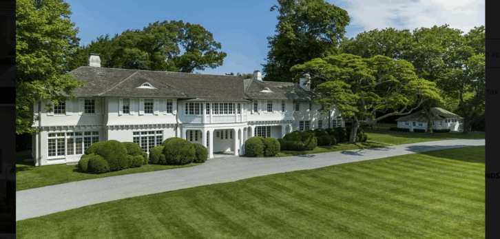 big white house from the outside