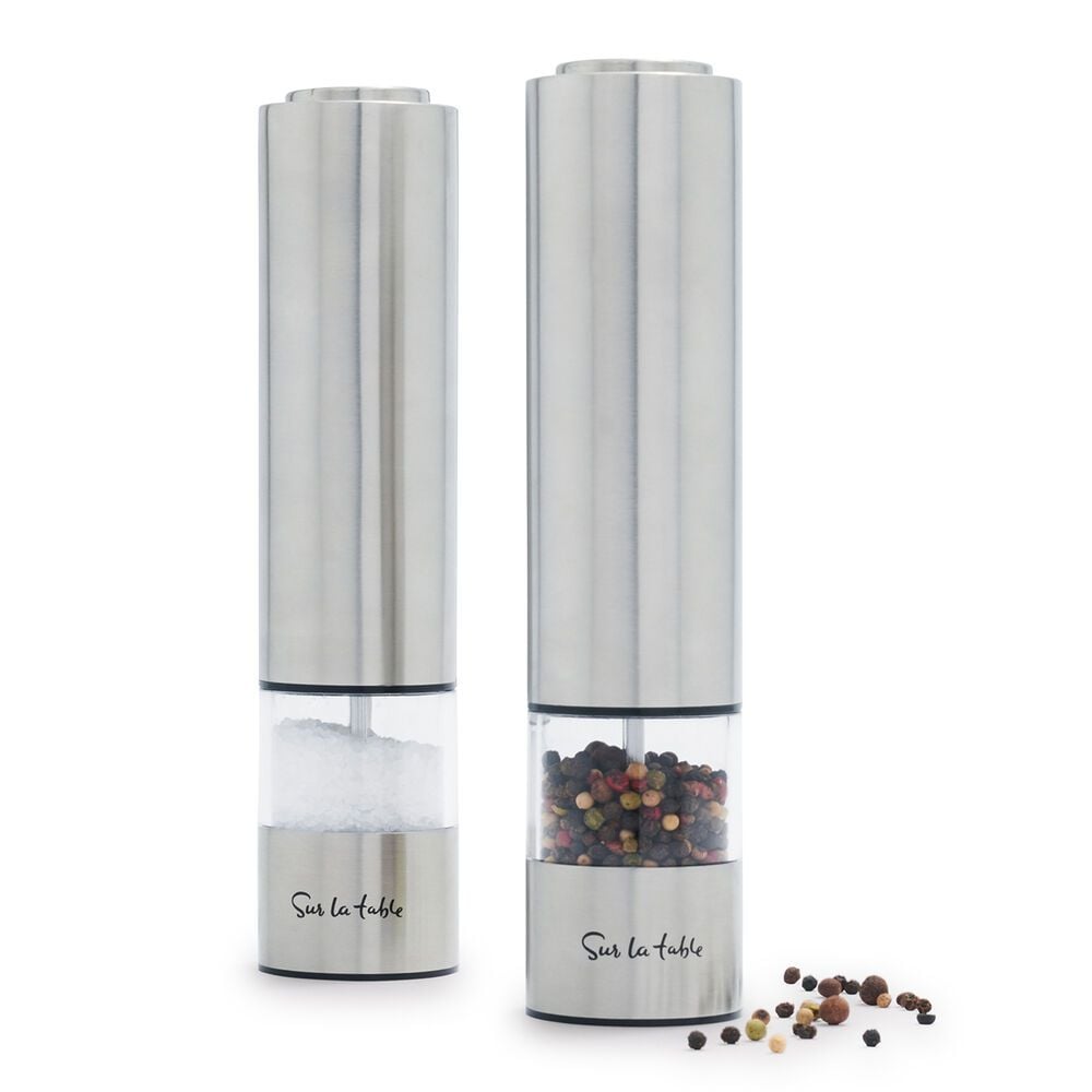 Sur La Table Electric Salt and Pepper Mill Set