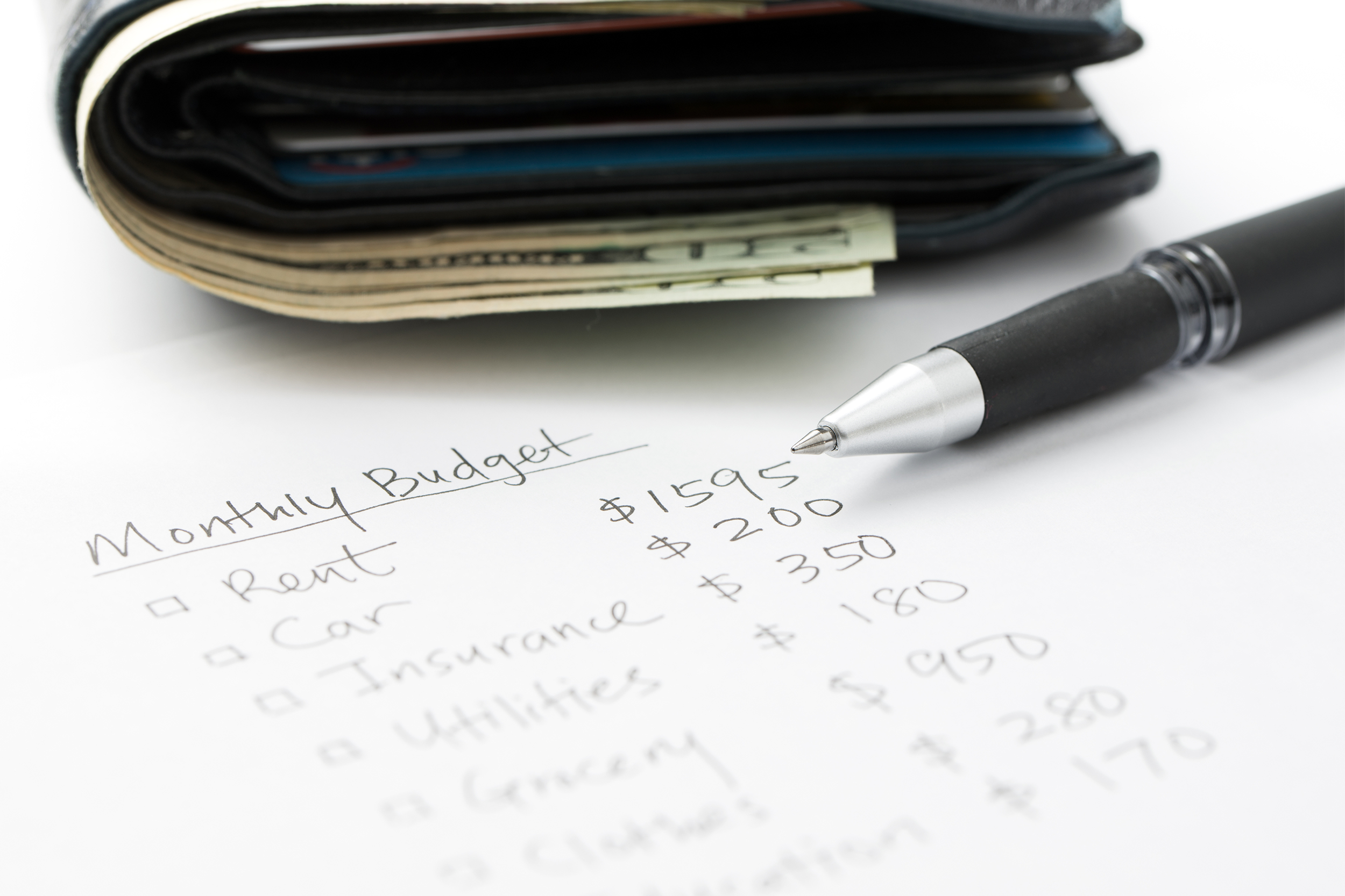 Monthly budget