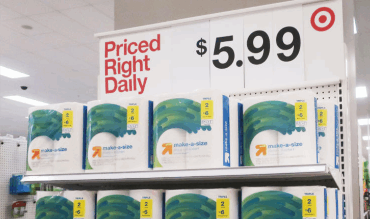 3: People shop near a display of paper towels in a Target store on February 13, 2023 in Los Angeles, California. January's Consumer Price Index (CPI) will be released tomorrow showing the latest inflation data and providing perspective on possible future