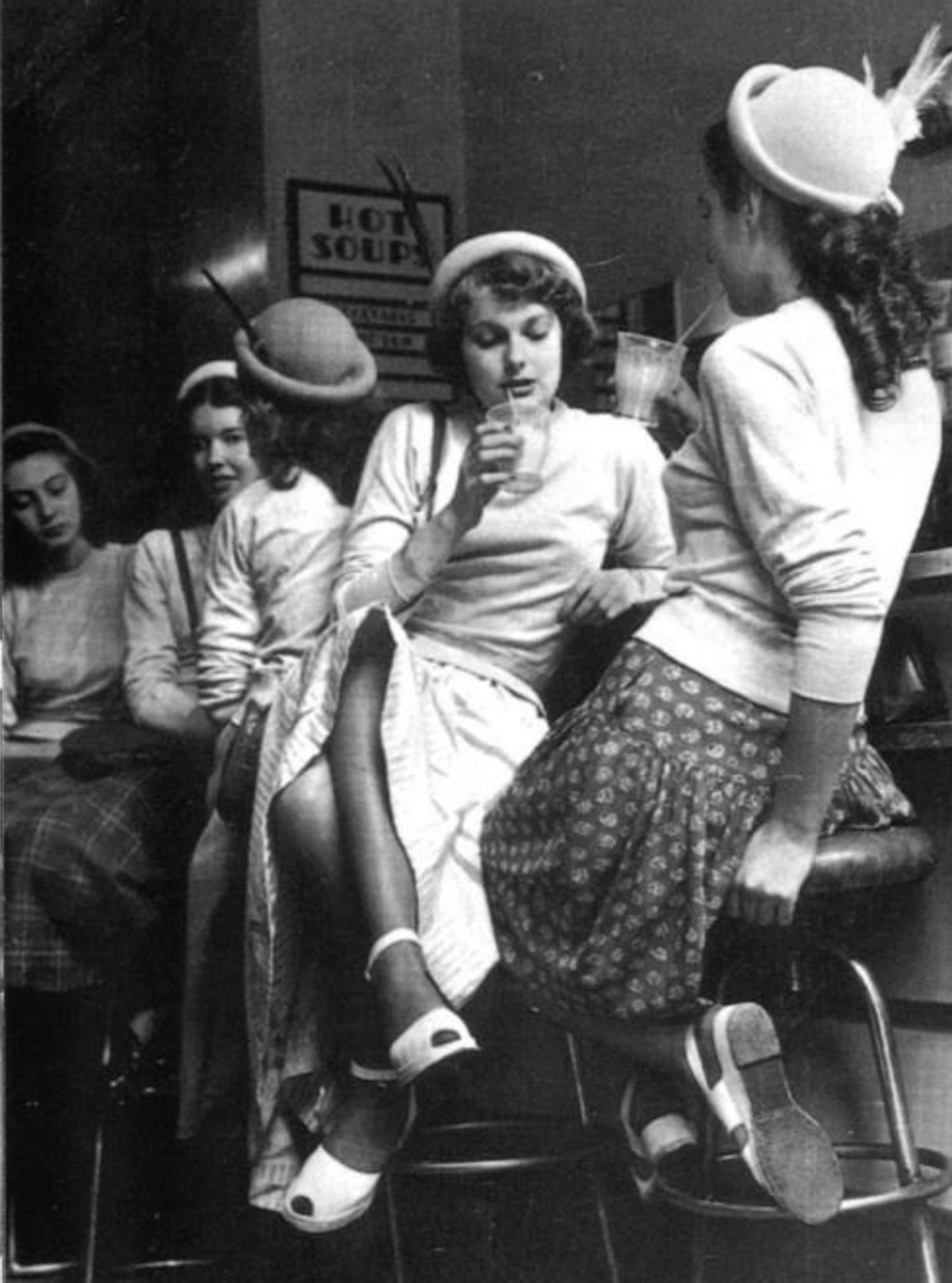 Teenagers Soda Fountain 1940s