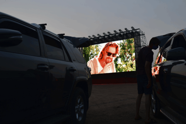 Drive-in Movie Screening of The Big Lebowski at the Red Rocks Amphiteatre, Morrison, Colorado