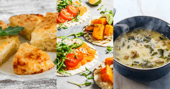 Three Images of Recipes Involving Potatoes as the Main Ingredient