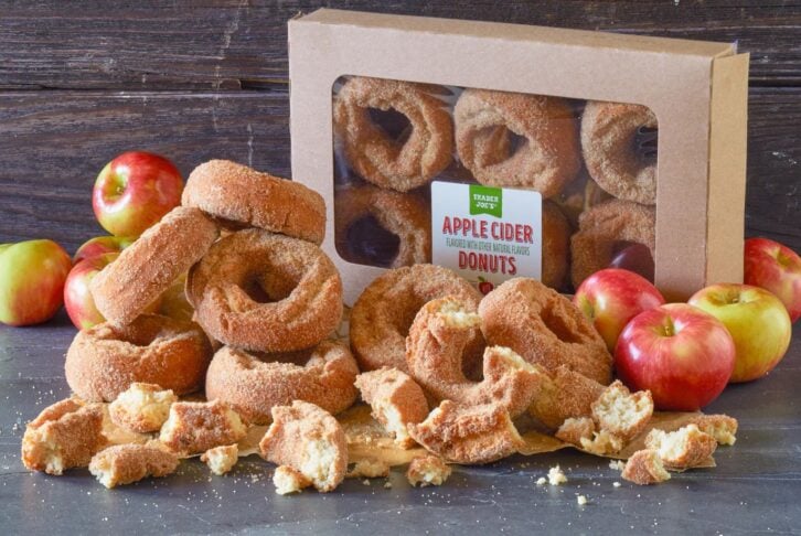 Trader Joe's Apple Cider Donuts in a pile