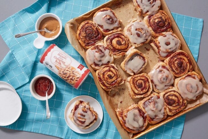 Trader Joe's organic jumbo cinnamon rolls