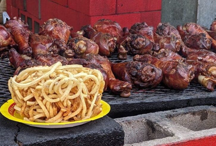 Turkey Legs and Fries at the Texas State Fair