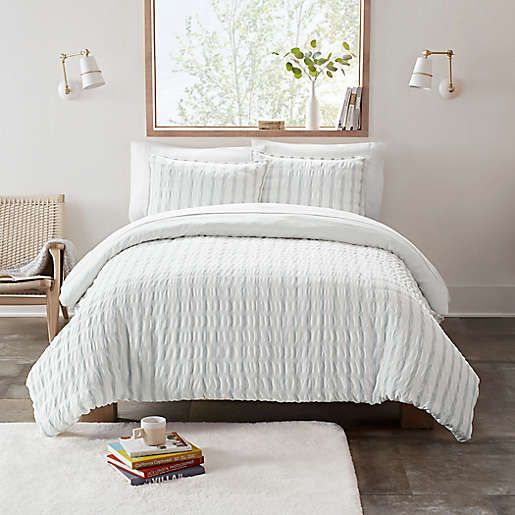 Ugg Devon Textured Striped Duvet Cover Set