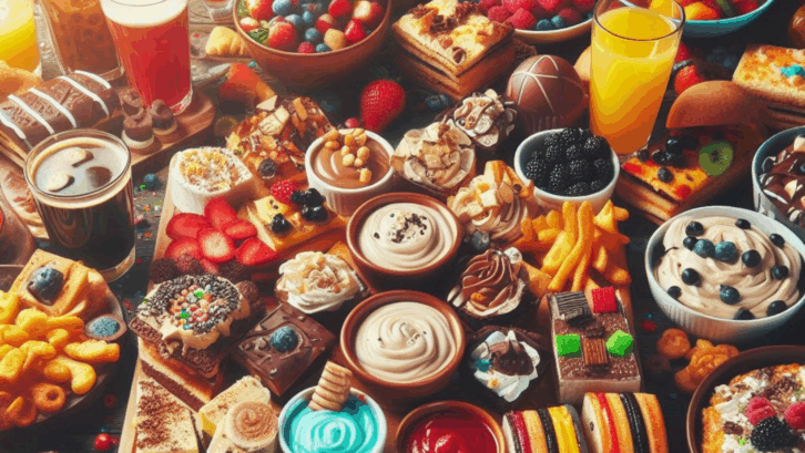 super bowl dessert spread