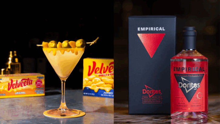 velveeta martini and doritos flavored spirit