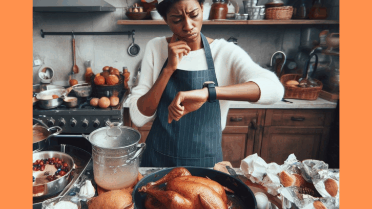 host of thanksgiving stressed out