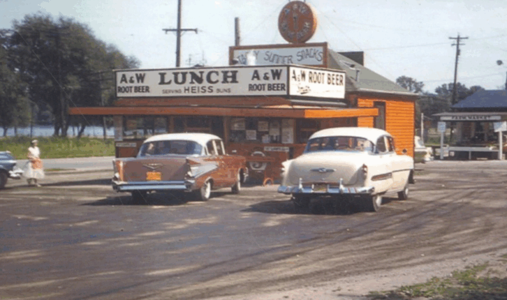 Vintage A&W Postcard