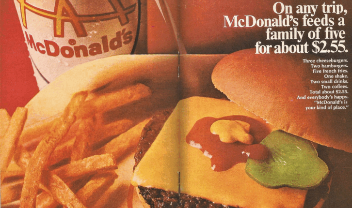 Vintage McDonald's Tray Cover