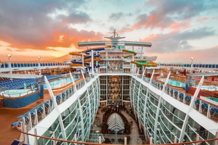 View of Royal Caribbean Cruise ship