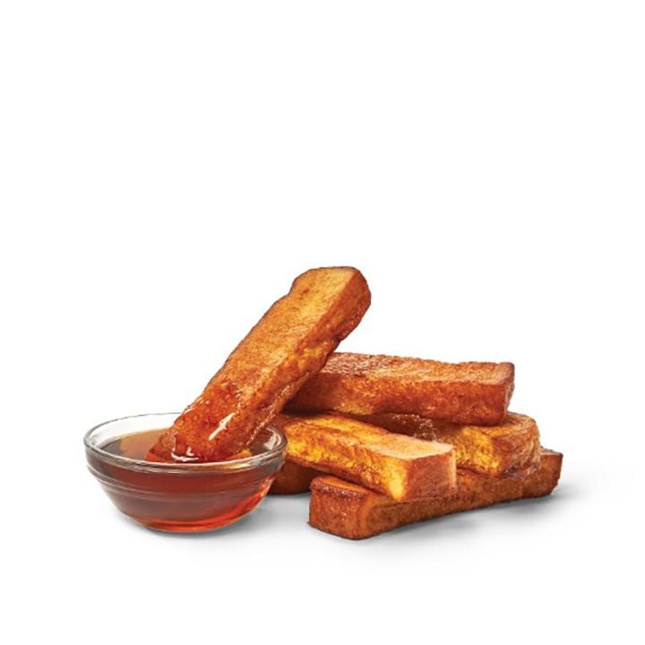 Six Wendy's French Toast Sticks with sauce