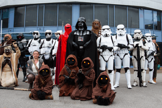 Star Wars characters in cos play