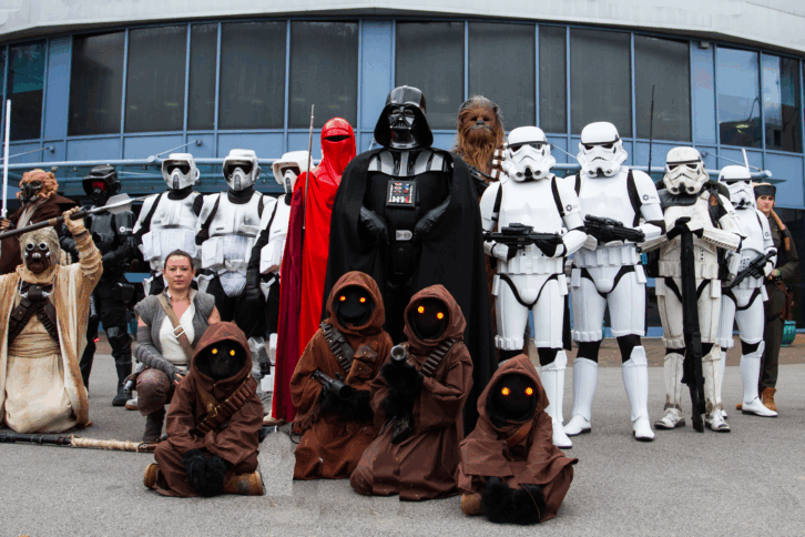 Star Wars characters in cos play