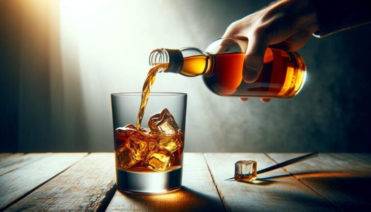 AI-generated image of a whiskey bottle