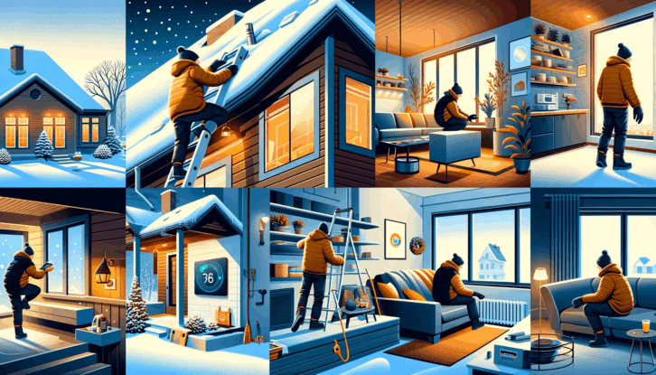 How to winterize your home in the winter AI-generated image