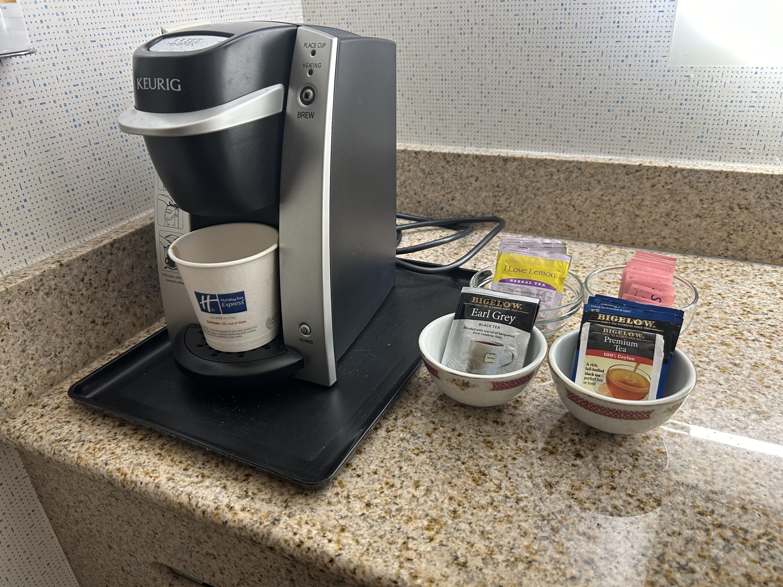 Hotel tea and coffee