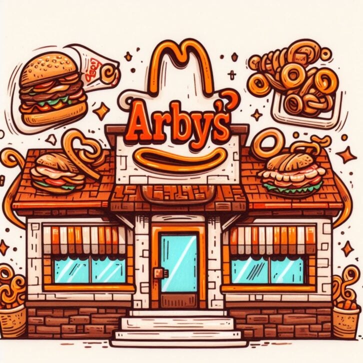 A.I. illustration of an Arby's restaurant by bing image creator