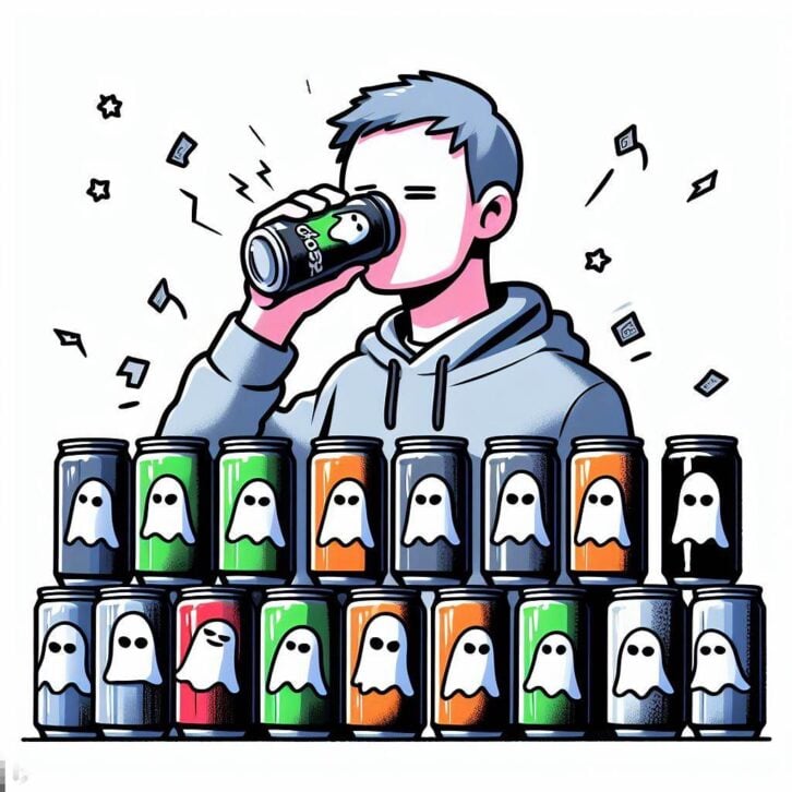 ghost energy drink bing image creator