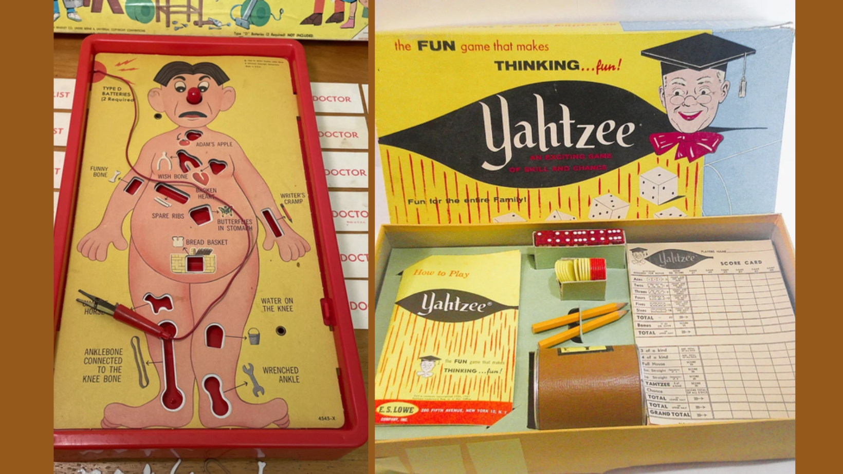 13 Board Games From Your Childhood That Are Still Being Made Today, like Operation, Yahtzee, Clue and Monopoly