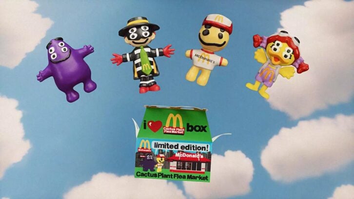 McDonald's and Cactus Plant Flea Market Adult Happy Meal Collaboration with toys