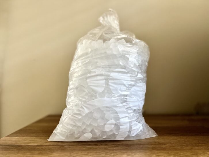 a 5 lb bag of nugget ice from chick-fil-a