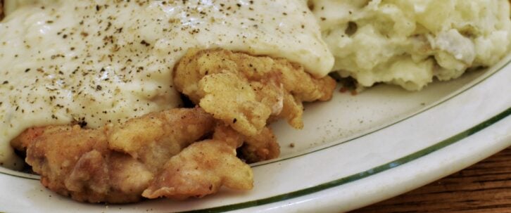 Country fried steak meal