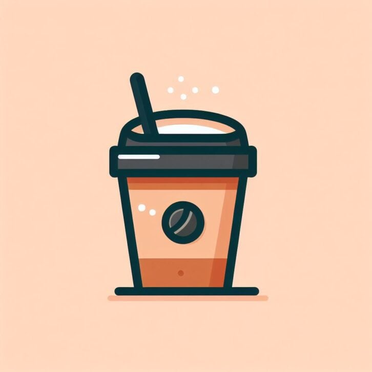 coffee illustration from bing image creator