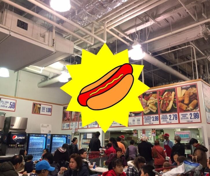 Costco Hot Dog Levitates
