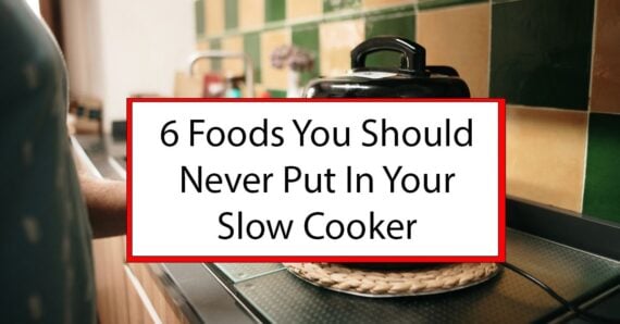 An image of someone using a slow cooker in their kitchen.