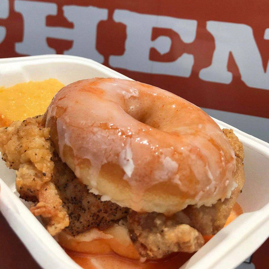Fried Chicken and Donuts Sandwich