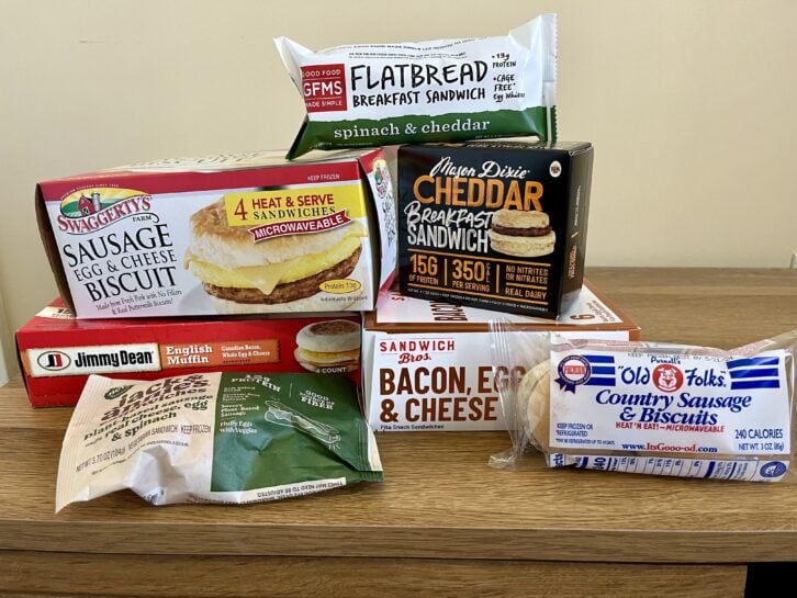 frozen breakfast sandwiches