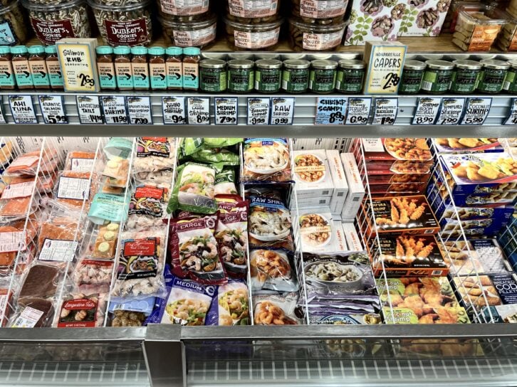 Frozen seafood from Trader Joe's