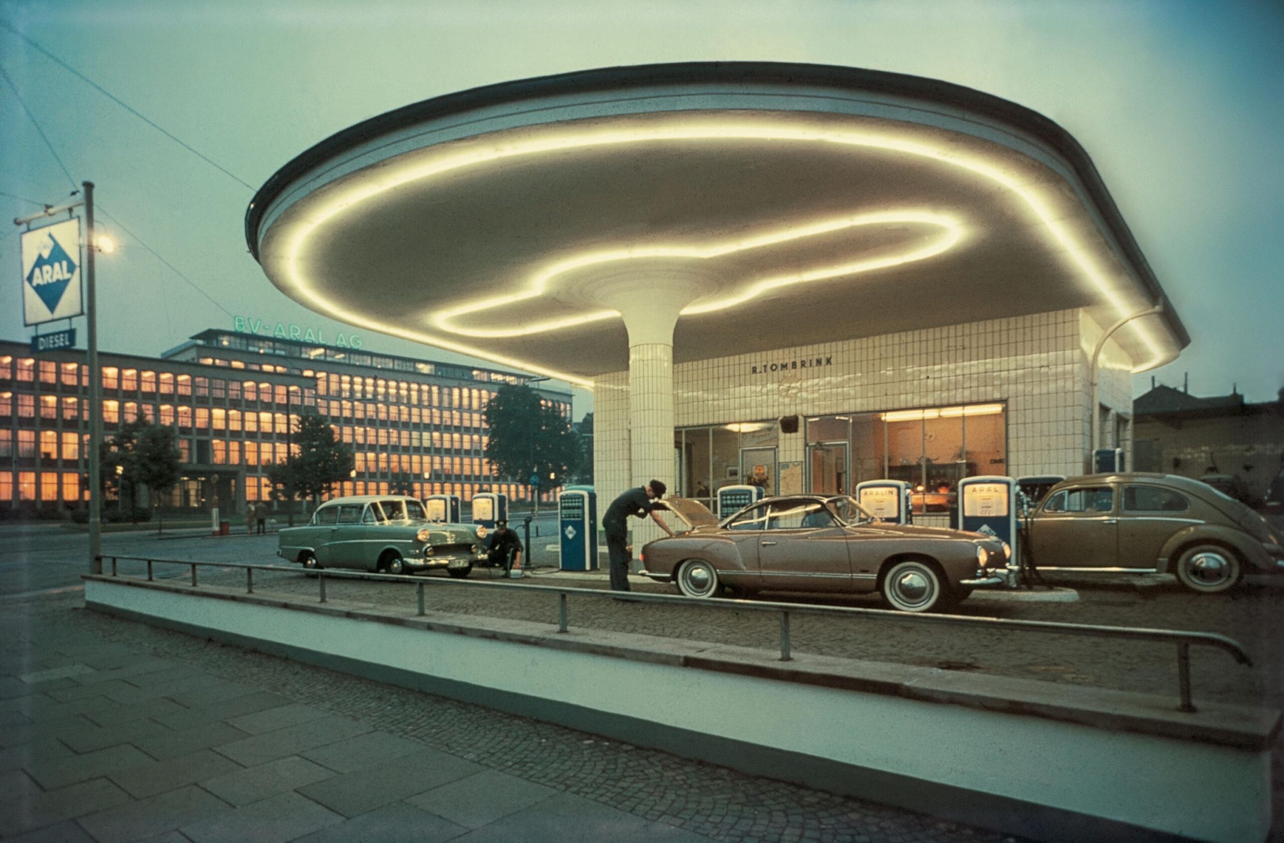 A Gas Station in Germany (1958)