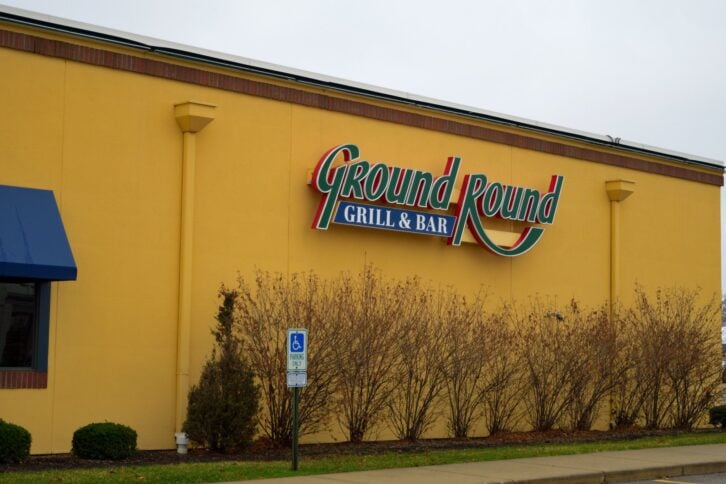The Ground Round wall