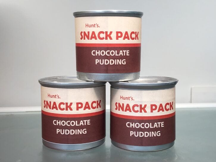 Hunt's Snack Pack Pudding (in a Can)