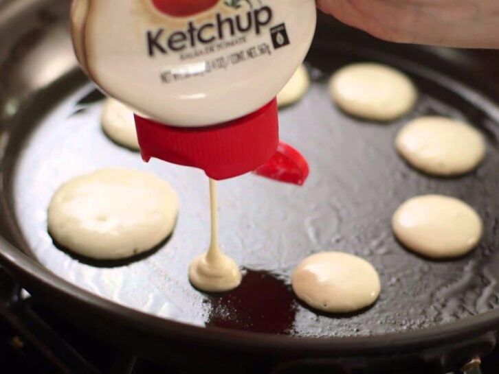Ketchup Bottle Pancake