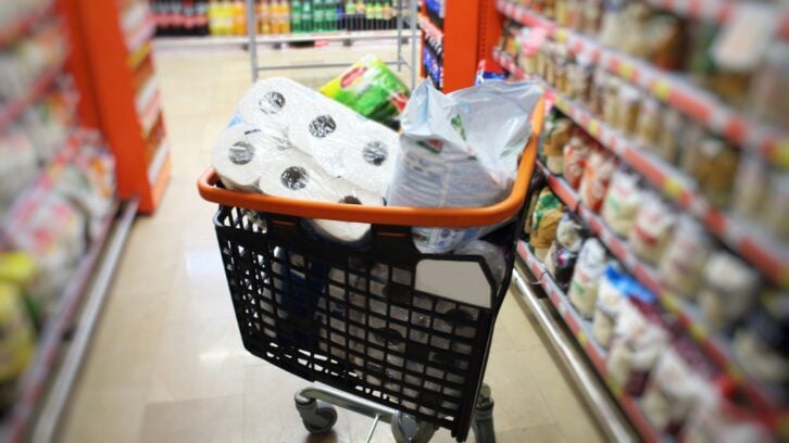 supermarket car in the market