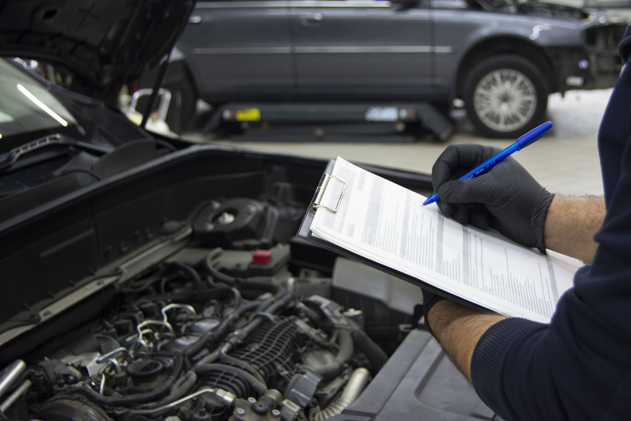 Car technical service checking