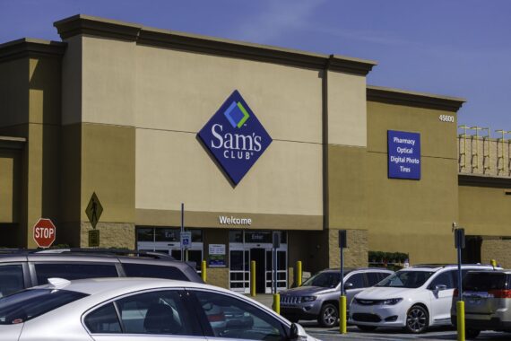 A Sam's Club location in Shelby Township, Michigan. Sam's Club is a membership warehouse chain owned and operated by Walmart.