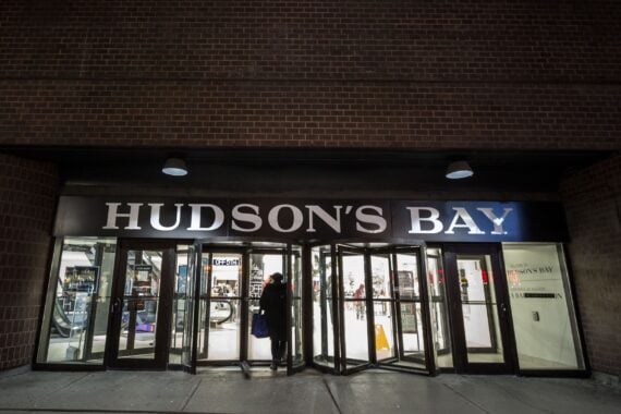 hbc storefront at night