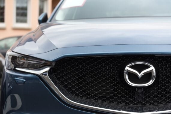 siegen, North Rhine-Westphalia/germany - 28 10 18: mazda car sign in siegen germany