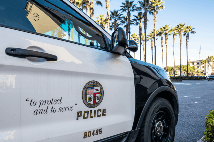 LA police car