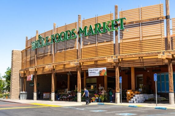 May 2, 2019 Cupertino / CA / USA - Whole Foods Market store located in south San Francisco bay area
