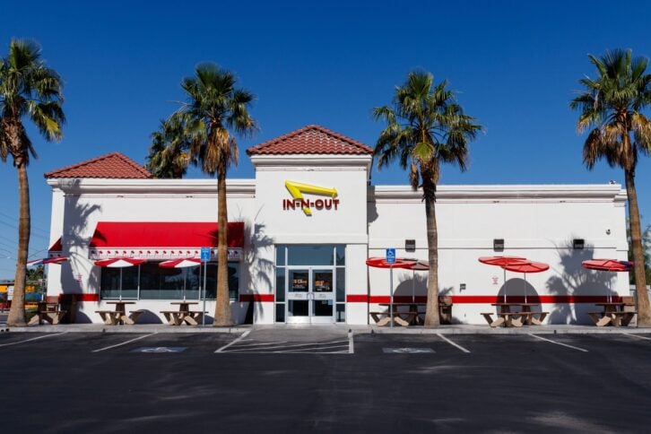 Las Vegas - Circa June 2019: In-N-Out Burger Fast Food Location. In-N-Out is incredibly popular in the southwestern US III