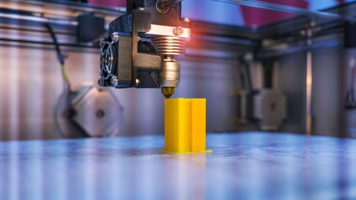 3D Printer Printing Prototypes