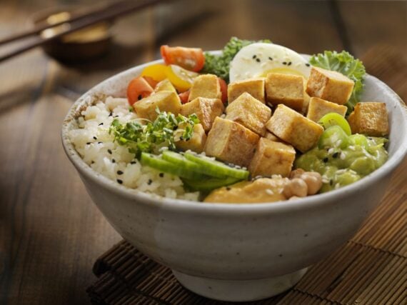 tofu poke bowl